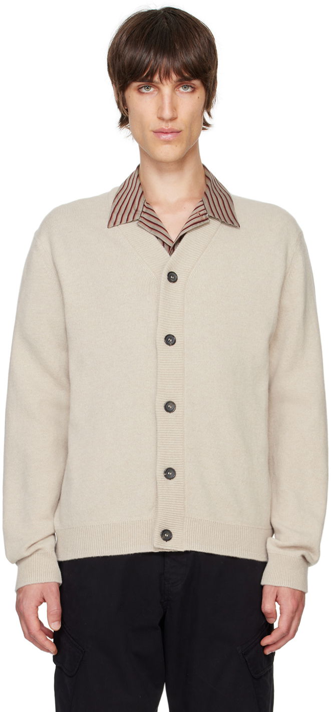 Sweater Paul Smith PS Paul Smith Merino Wool Cardigan Beige | M2R-535X-L21935-08