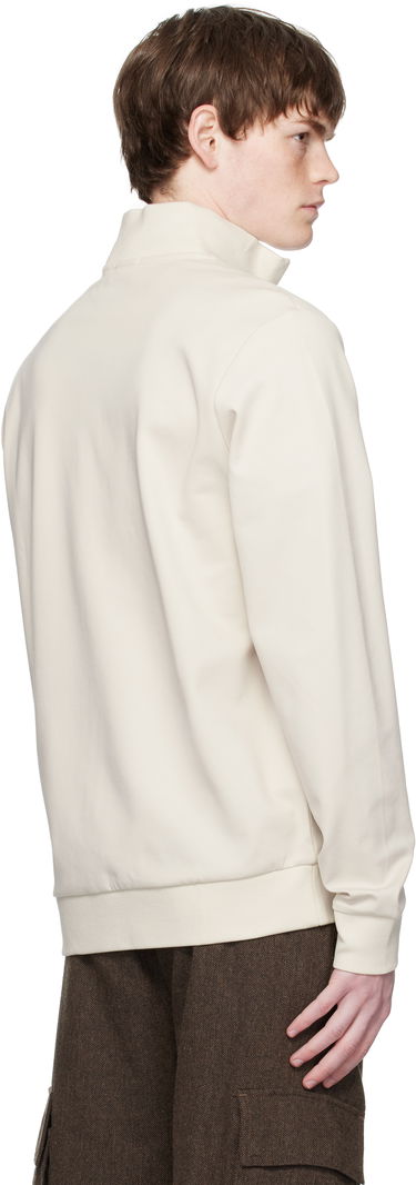 Sweatshirt BOSS Cotton Blend Zip Neck Sweatshirt Sort | 50543887, 2