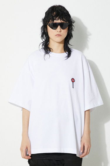 T-shirt Fiorucci Fiorucci Lollipop Patch Boxy T-Shirt Hvid | M01FPTSH103CJ01WH03, 0