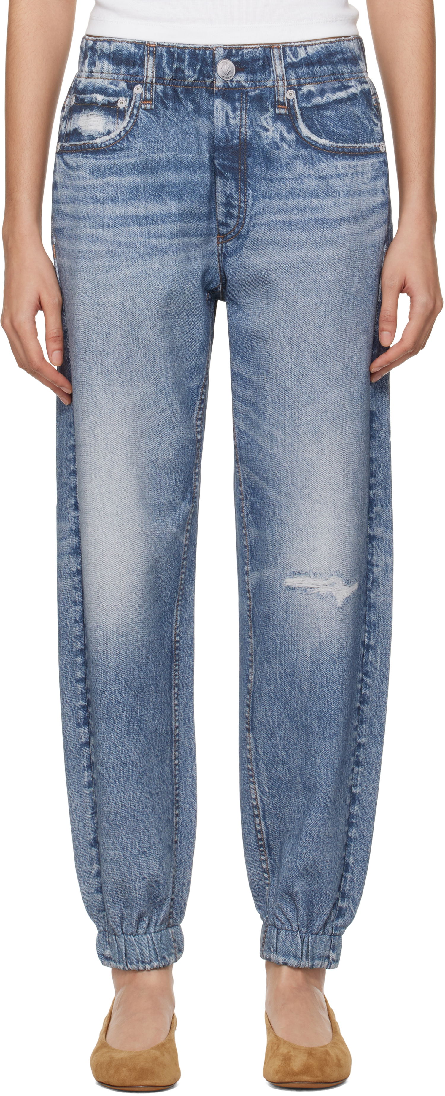 Jeans rag & bone Miramar Terry Jogger Lounge Pants Blå | WCW23F70008200, 0
