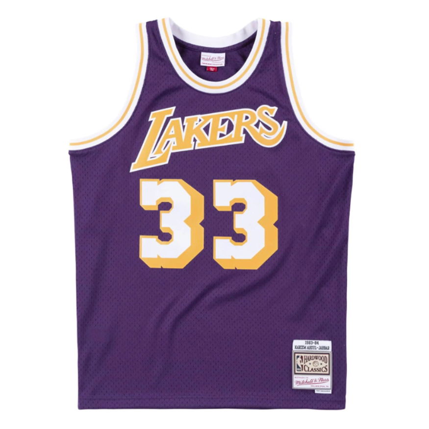Jersey Mitchell & Ness Los Angeles Lakers Kareem Abdul-Jabbar Swingman Jersey Lilla | SMJYAC18109-LALPURP83KAB, 0