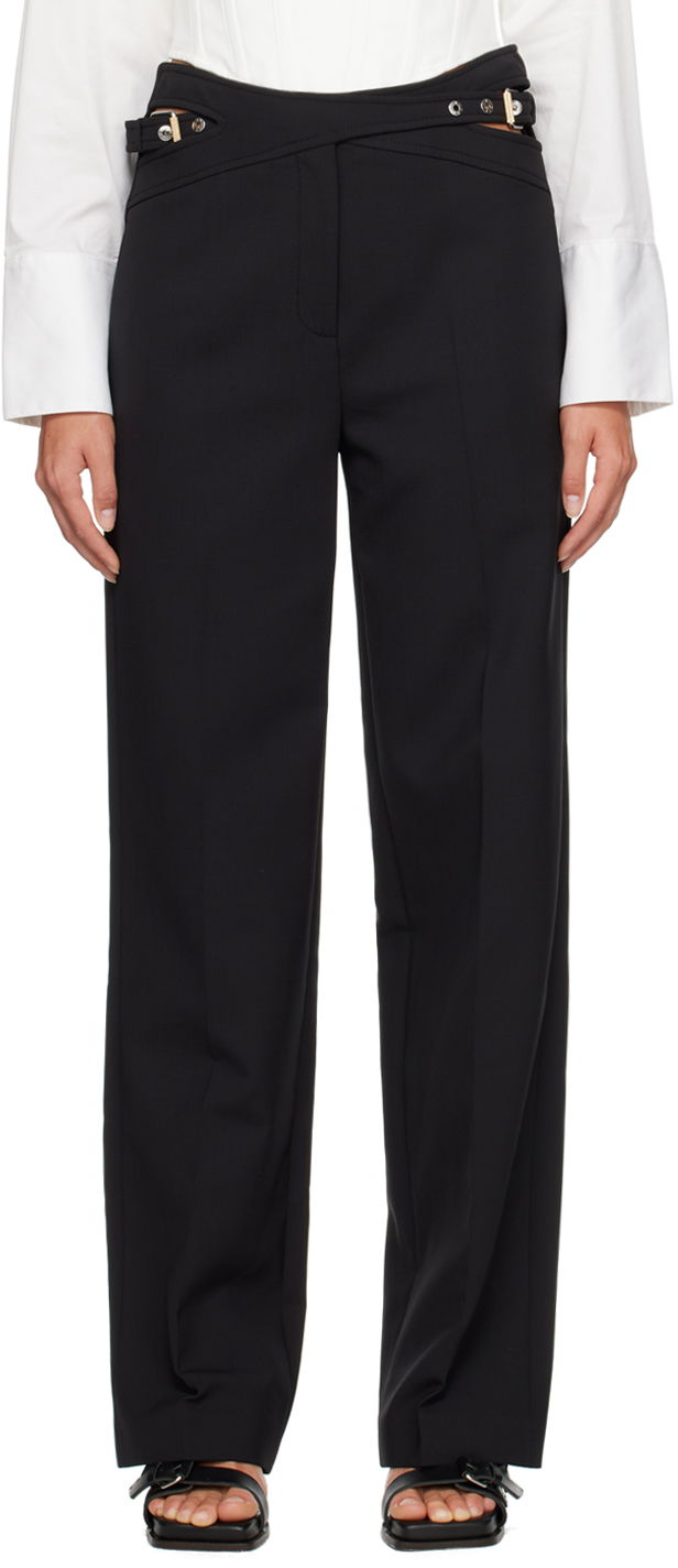 Bukser Dion Lee High-Waisted Dress Trousers Sort | C2065P22