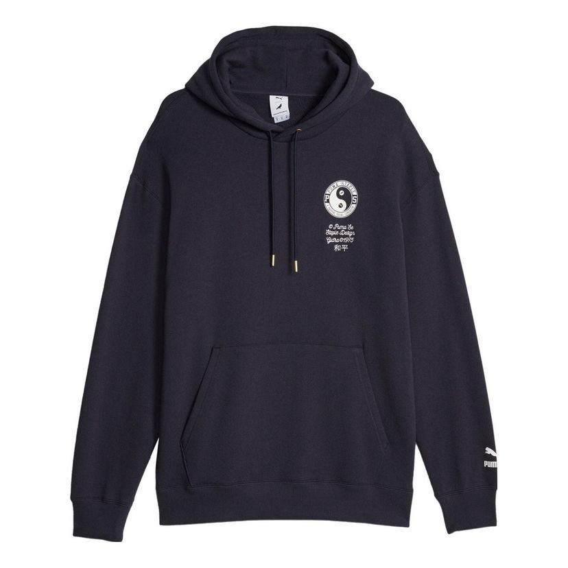 Sweatshirt Puma Men's Staple Graphic Hoodie Mørkeblå | 622202-16