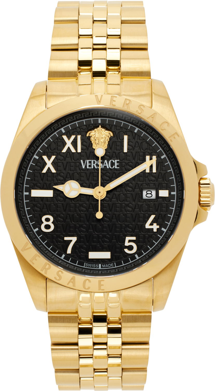 Ur Versace Gold-Tone Anteo Watch Metalisk | VE9H00624