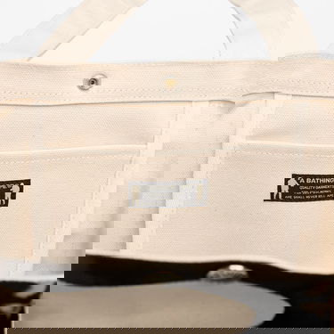 Mulepose BAPE A BATHING APE Big Ape Head Tote Bag Universal Beige | 001BAL801005MIVY, 4