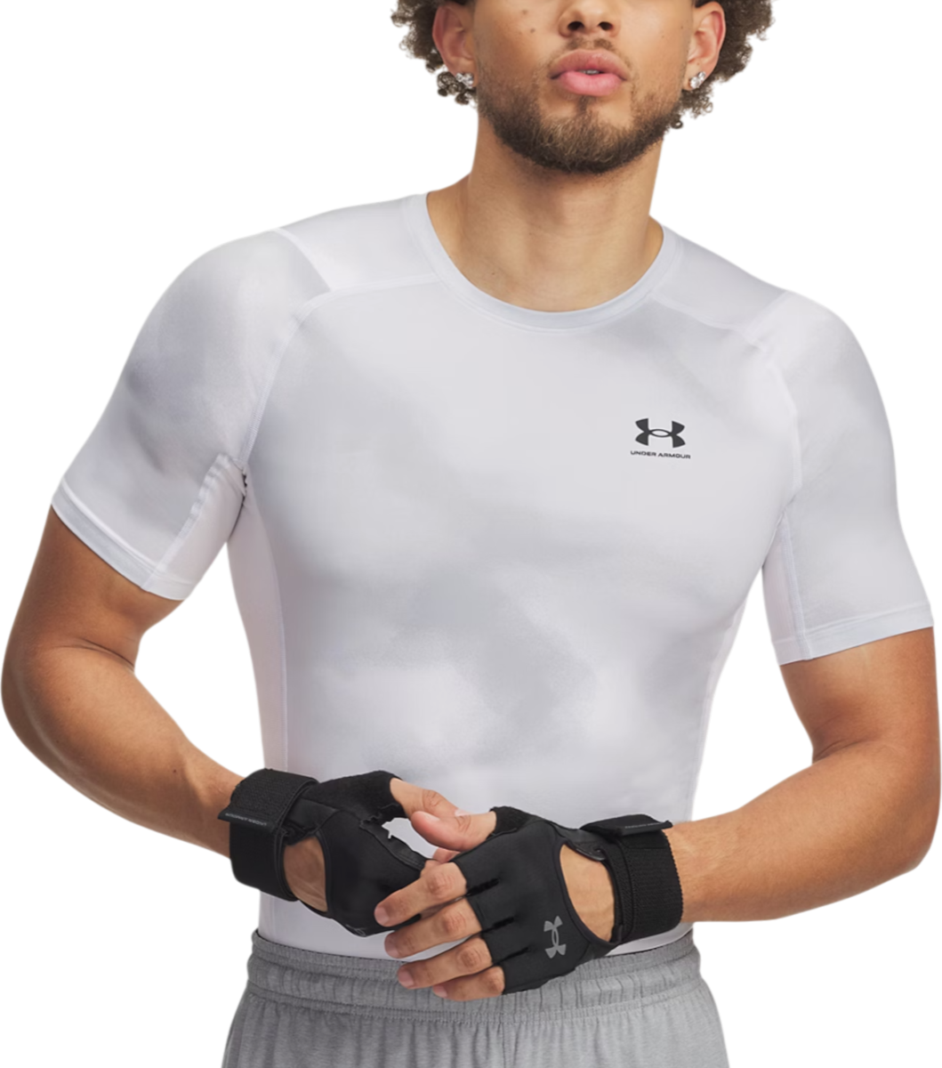 T-shirt Under Armour HG Armour Printed Short Sleeve T-Shirt Hvid | 1383321-101, 0