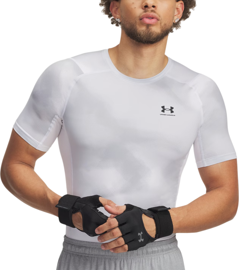 T-shirt Under Armour HG Armour Printed Short Sleeve T-Shirt Hvid | 1383321-101