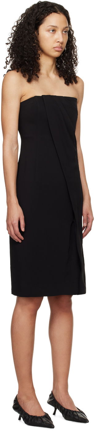 Kjole Anine Bing Anine Bing Halle Strapless Midi Dress Sort | A-02-0490-000, 1