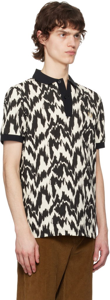 Polo skjorte Fred Perry Fred Perry Animal Print Polo Beige | M8690, 1