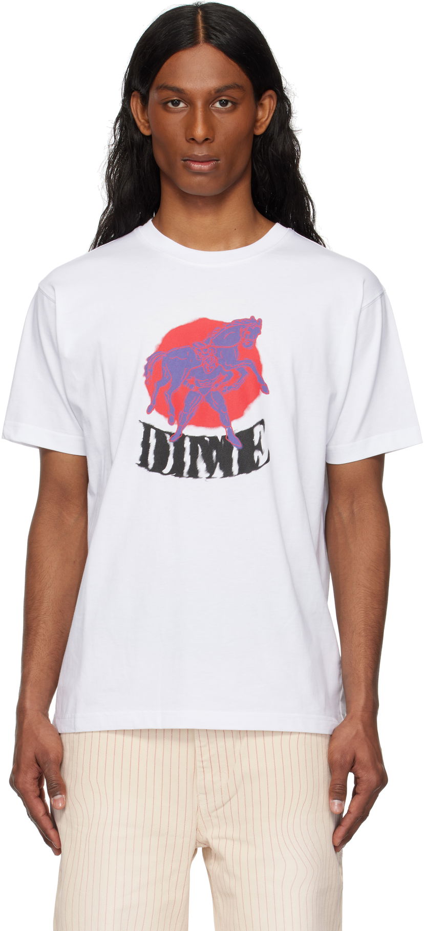 T-shirt Dime Dime Horseplay Graphic T-Shirt Hvid | DIME2SP2556WHT