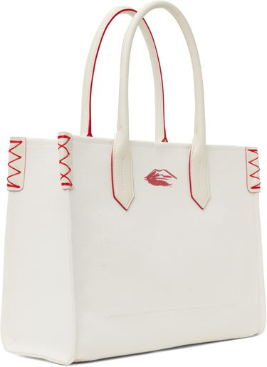 Mulepose Balmain Balmain B-Army Lipstick Print Tote Bag Hvid | EN0FF993TLIC, 2