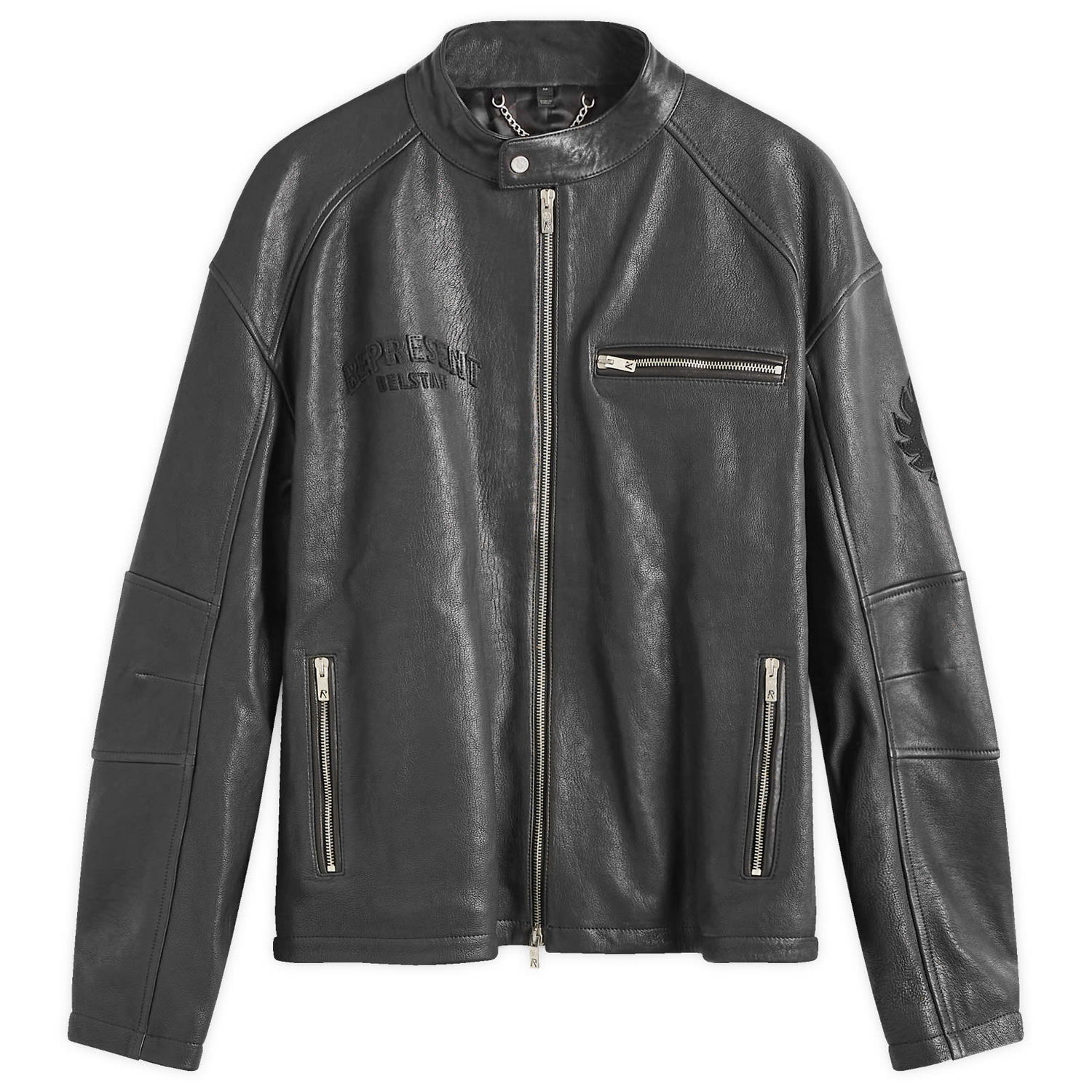 Jakke Represent Clo Leather Race Jacket Sort | 105354, 0