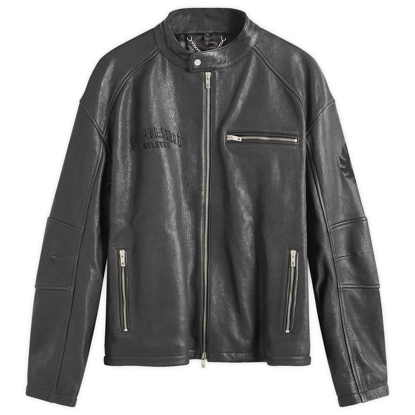 Jakke Represent Clo Leather Race Jacket Sort | 105354