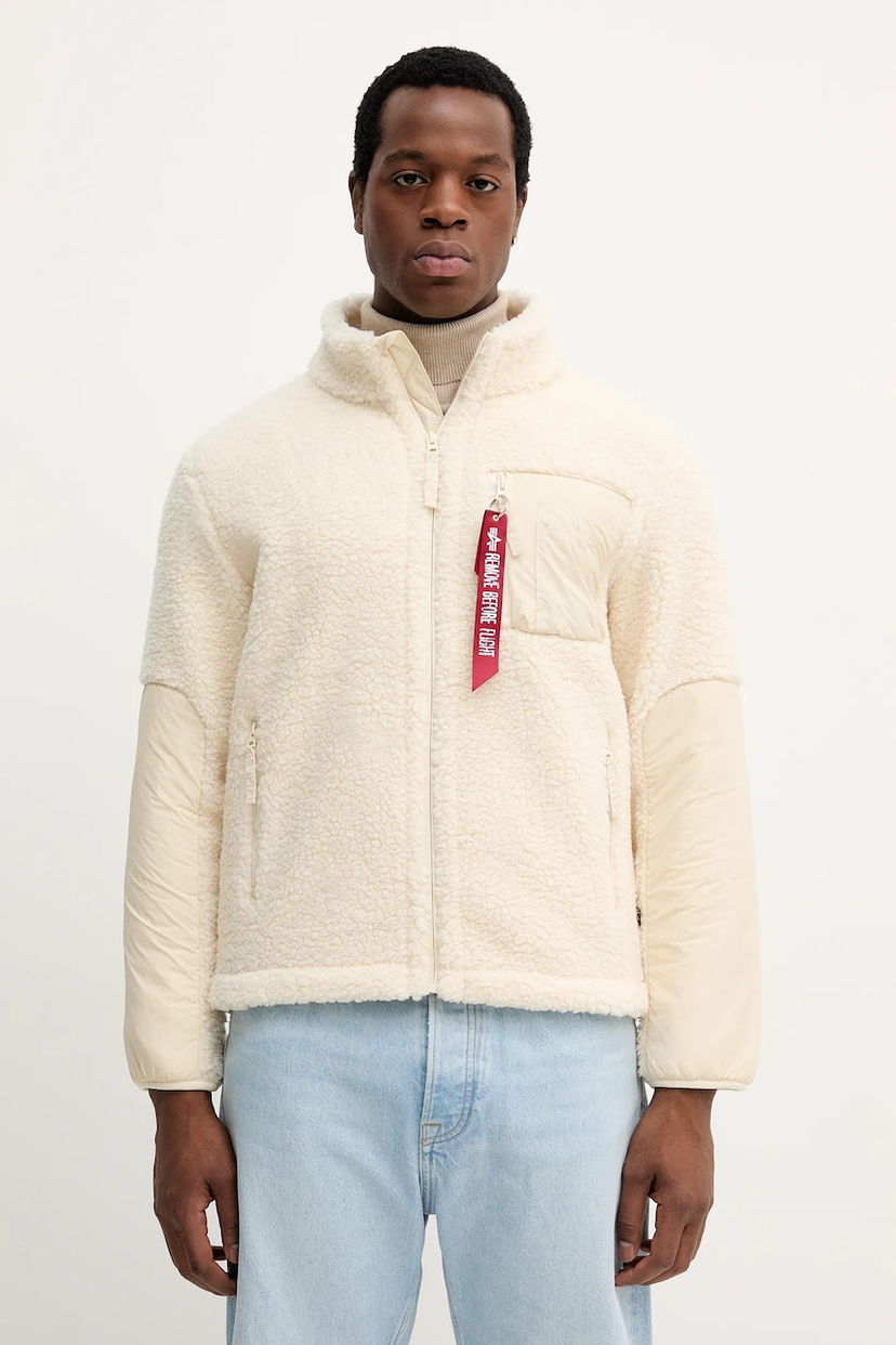 Jakke Alpha Industries Sherpa Fleece Jacket Hvid | 148118.16