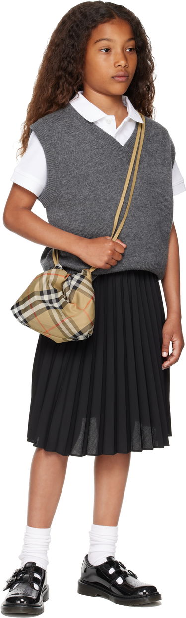 Mulepose Burberry Burberry Kids Check Pouch Beige | 8096210, 3