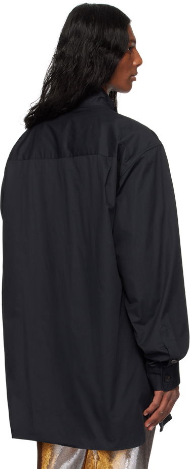 Skjorte Dries Van Noten Dries Van Noten Twill Overshirt Sort | 251-020731-1147, 2