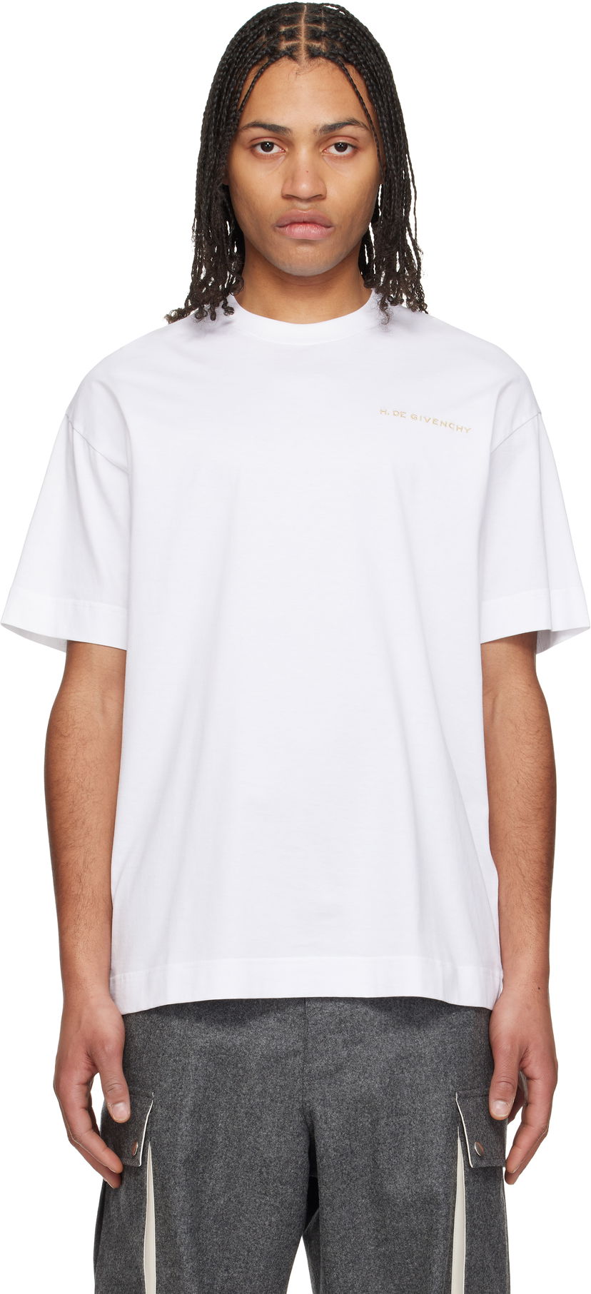 T-shirt Givenchy Givenchy Regular Fit Tee Hvid | BM71MGGYPW100