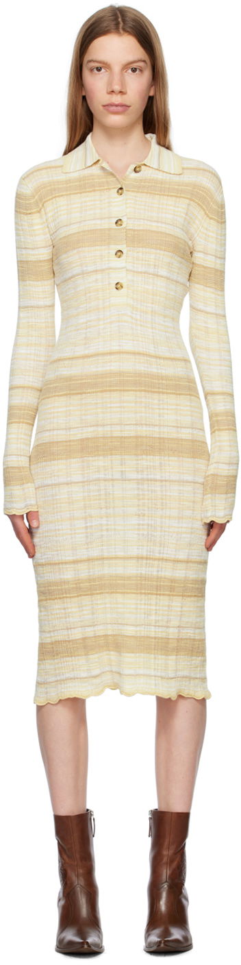Kjole Acne Studios x SSENSE Midi Dress Beige | FN-WN-DRES000896, 0