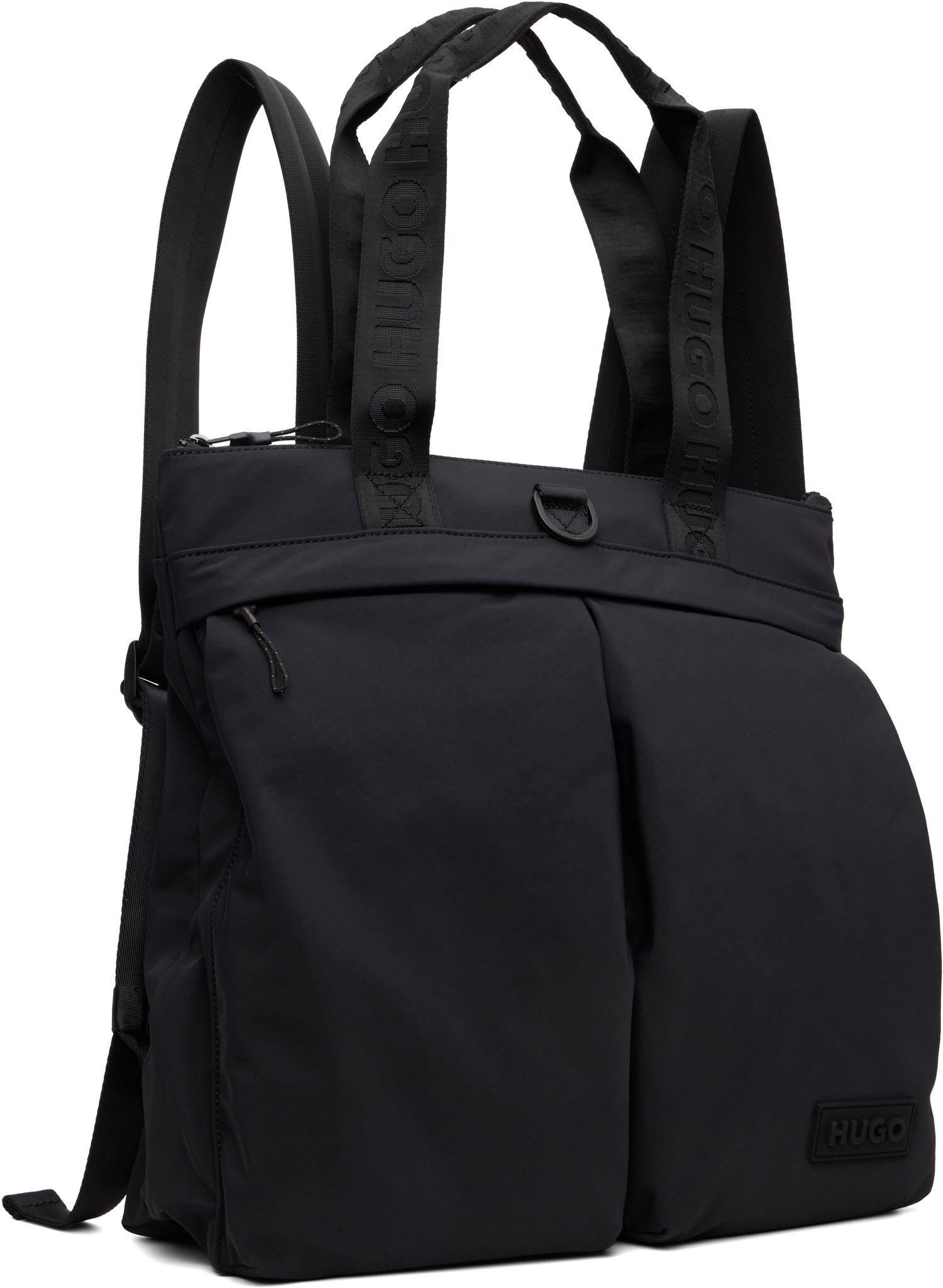 Rygsæk BOSS Hugo 3D Logo Patch Tote Backpack Sort | 50551789, 1