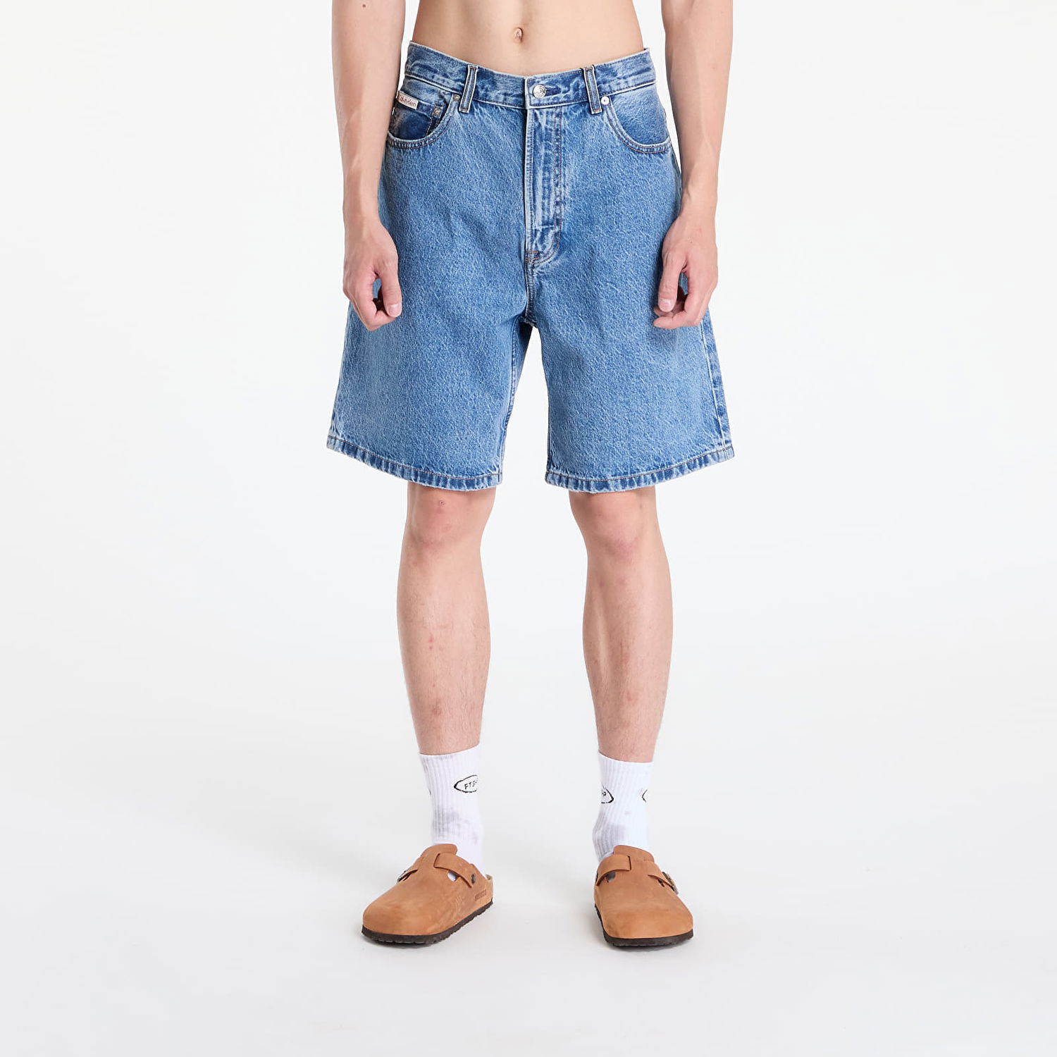 Shorts CALVIN KLEIN Calvin Klein Jeans 90S Mid Stone Shorts Blå | LV04RB931G U1W, 0