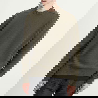 Sweater Rick Owens Rick Owens Knit Crew Sweater Grøn | RU02E1684-WSBR-25, 2