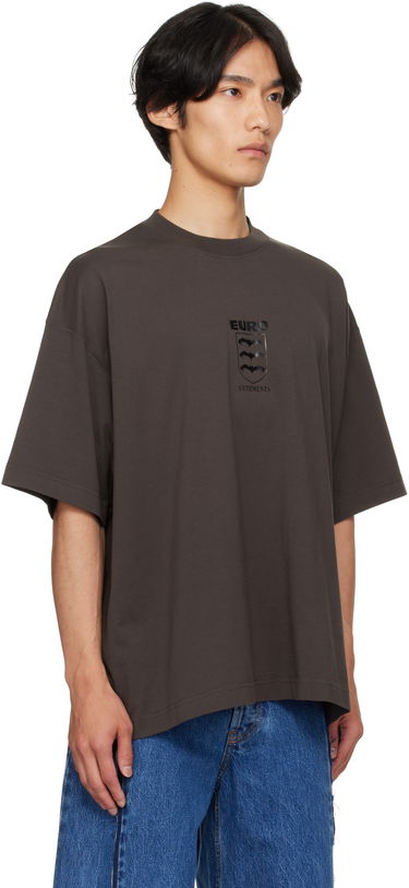 T-shirt VETEMENTS Vetements Bats Logo Regular T-Shirt Brun | UH76TR650C, 1