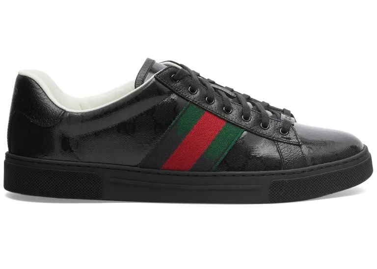 Sneakers og sko Gucci Ace GG "Crystal Canvas Black" Sort | 760775 FACRF 1163, 0