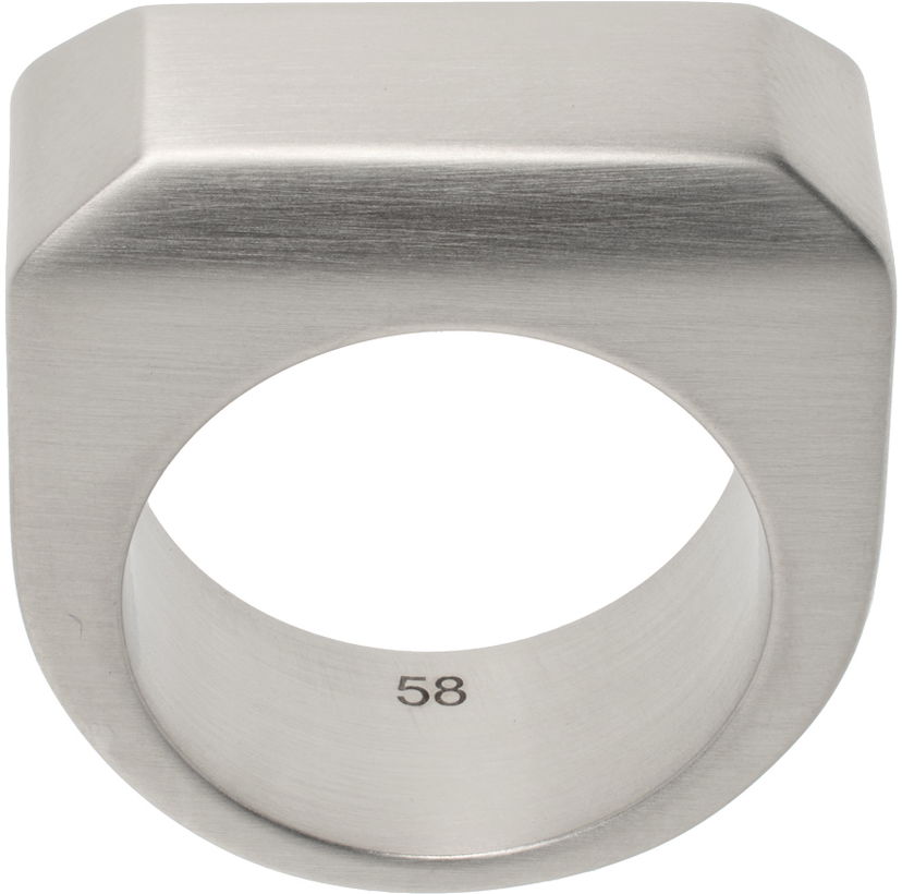 Ring Rick Owens Rick Owens Beveled Ring Metalisk | RJ0000052 MMT