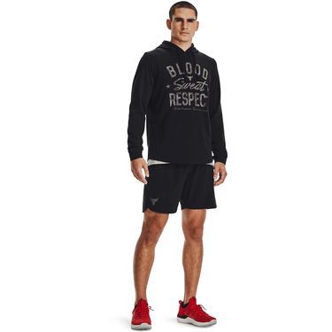Sweatshirt Under Armour Project Rock Terry BSR Hoodie Sort | 1361748-001, 4