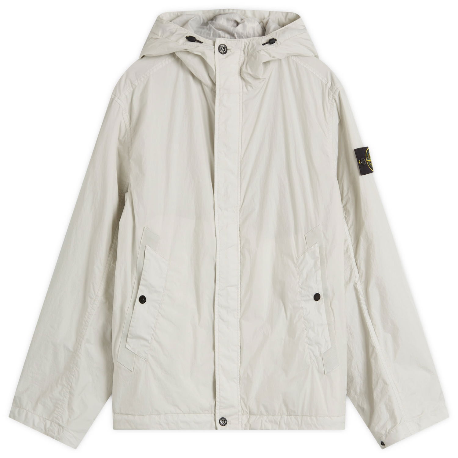 Vindjakke Stone Island Crinkle Reps Hooded Jacket Hvid | K1S154100092-V0041, 1