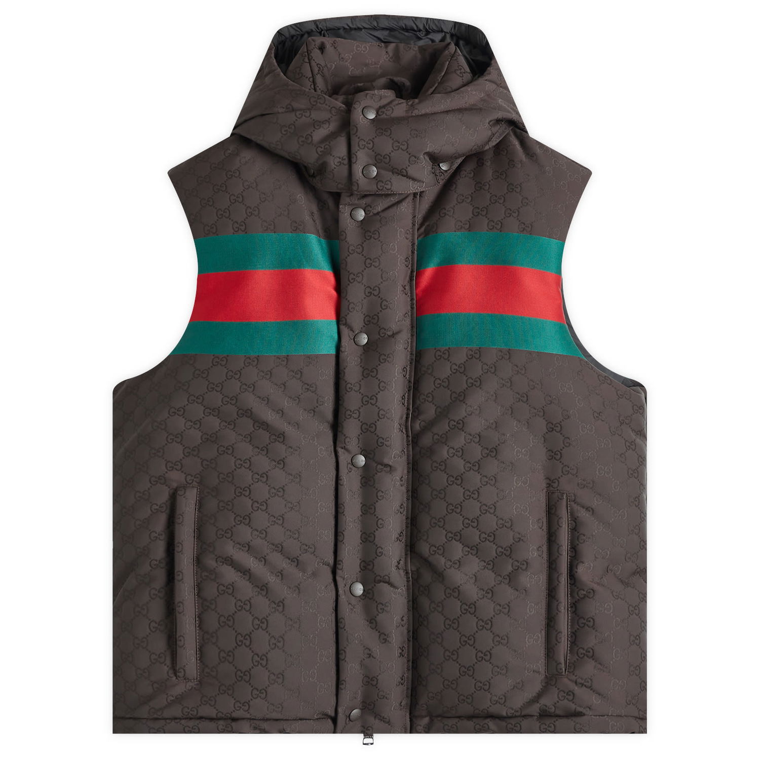 Vest Gucci Jacquard Down Vest Sort | 794827-Z8BTE-2159, 0