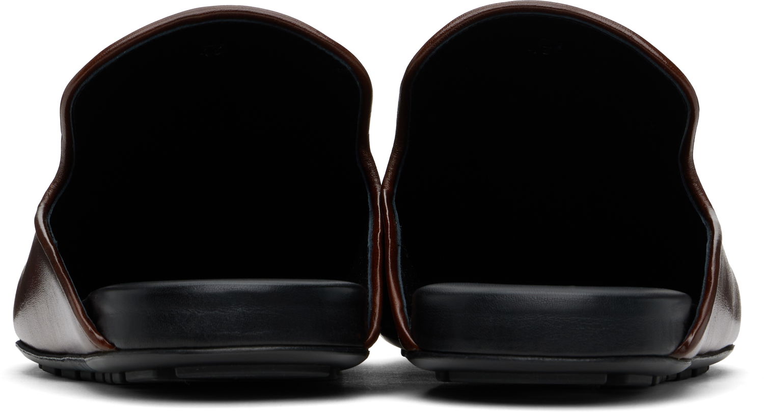 Tøj Bottega Veneta Bottega Veneta Roma Leather Slippers Brun | 816591V54T03369, 1