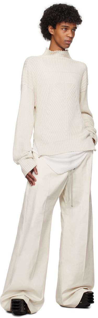 Sweater Rick Owens Rick Owens Hollywood Tabard Sweater Beige | RU01E5663 KEC, 3
