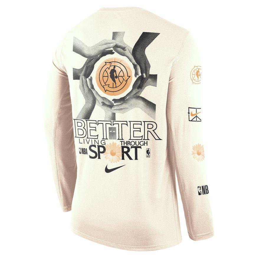 T-shirt Nike Team 31 Courtside Long-Sleeve Tee Beige | DN3902-901, 1