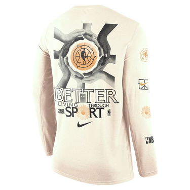 T-shirt Nike Team 31 Courtside Long-Sleeve Tee Beige | DN3902-901, 1