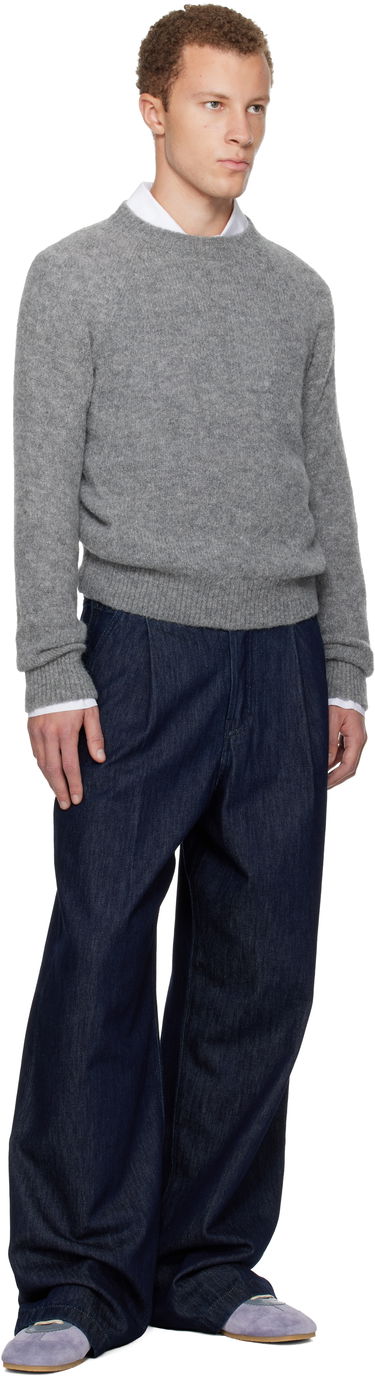 Sweater Dries Van Noten Raglan Sweater Grå | 252-021223-2709, 3