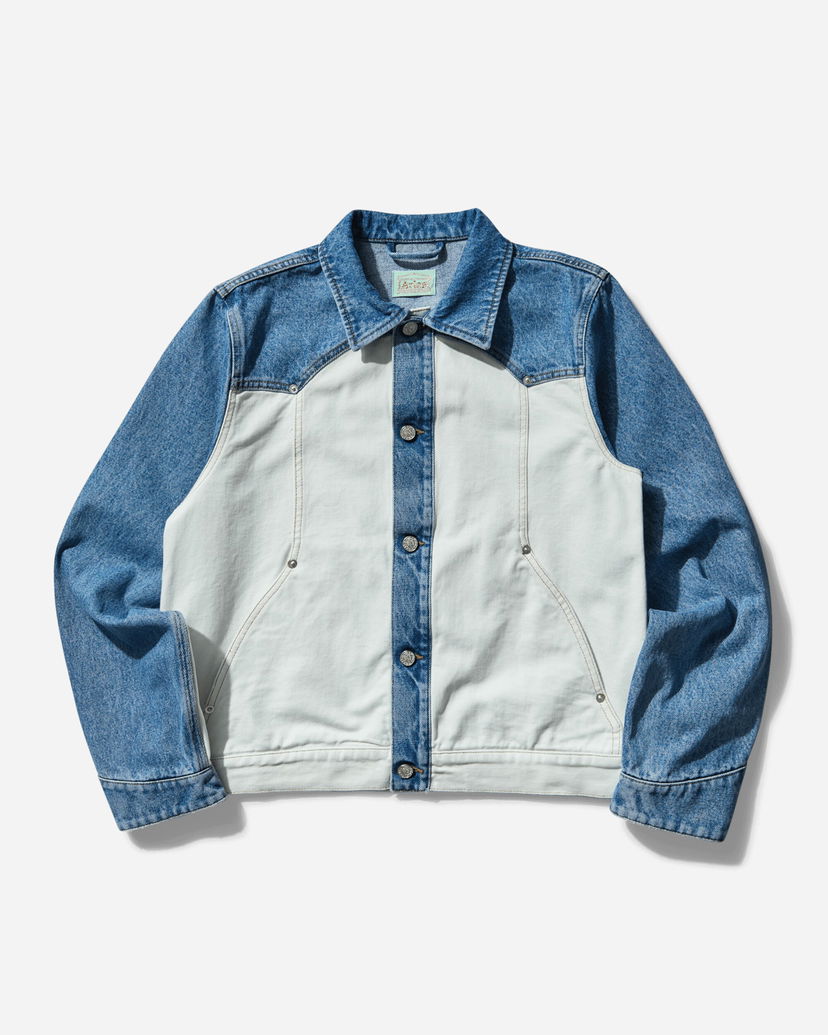 Jakke Aries Patchwork Western Carpenter Jacket Blå | AR7030503 MLT