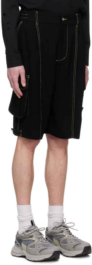 Shorts Feng Chen Wang Feng Chen Wang Contrast Stitch Cargo Shorts Sort | FMS15ST08, 1