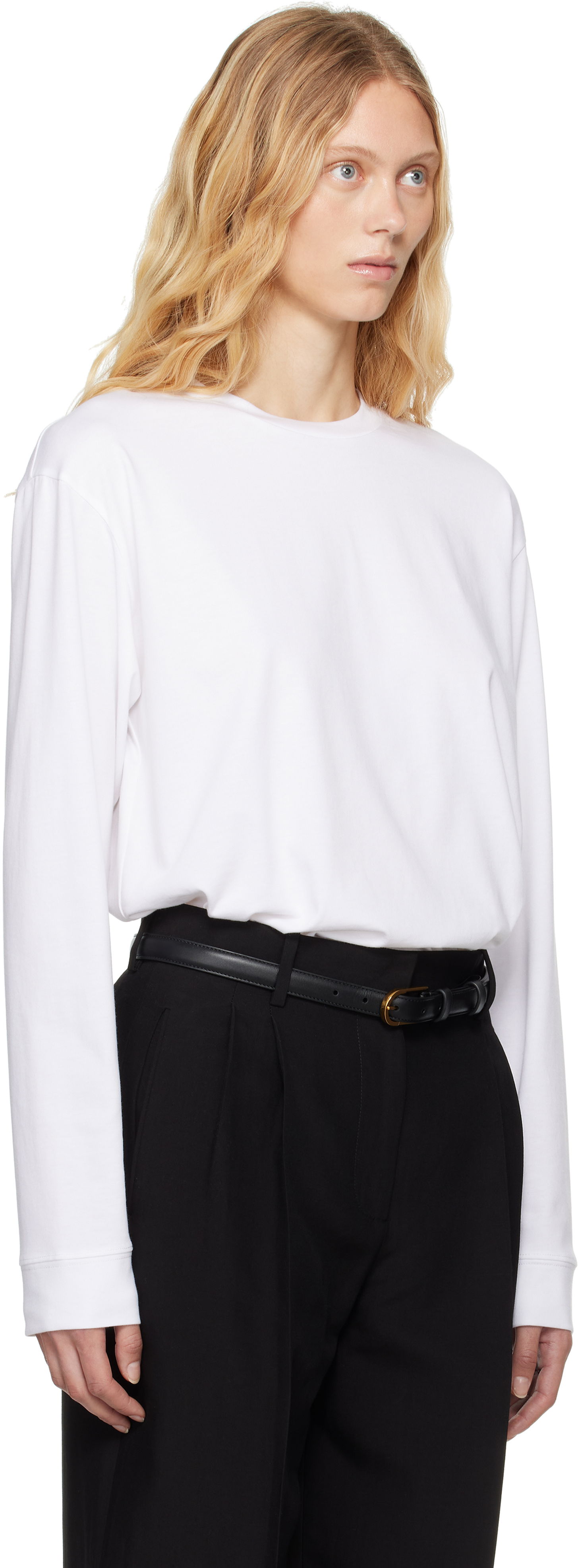 T-shirt The Row Ciles Long Sleeve T-Shirt Sort | 6891-K220, 1