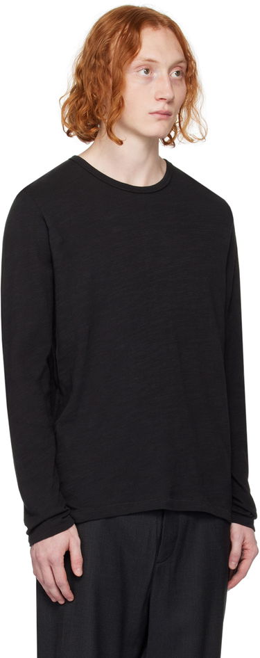 T-shirt rag & bone Rag & Bone Classic Flame Long Sleeve T-Shirt Sort | MBC20PT176JT75, 1