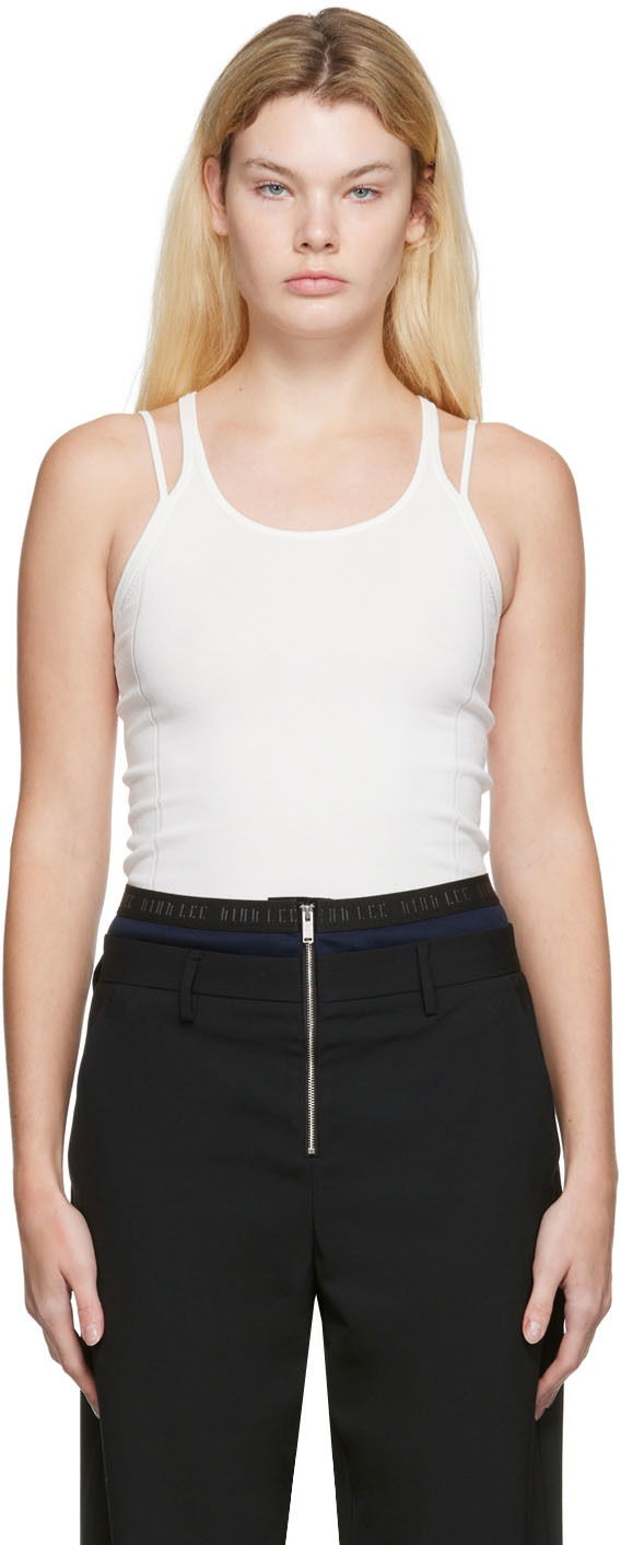 Tanktop Dion Lee Density Tank Top Hvid | C7098P22