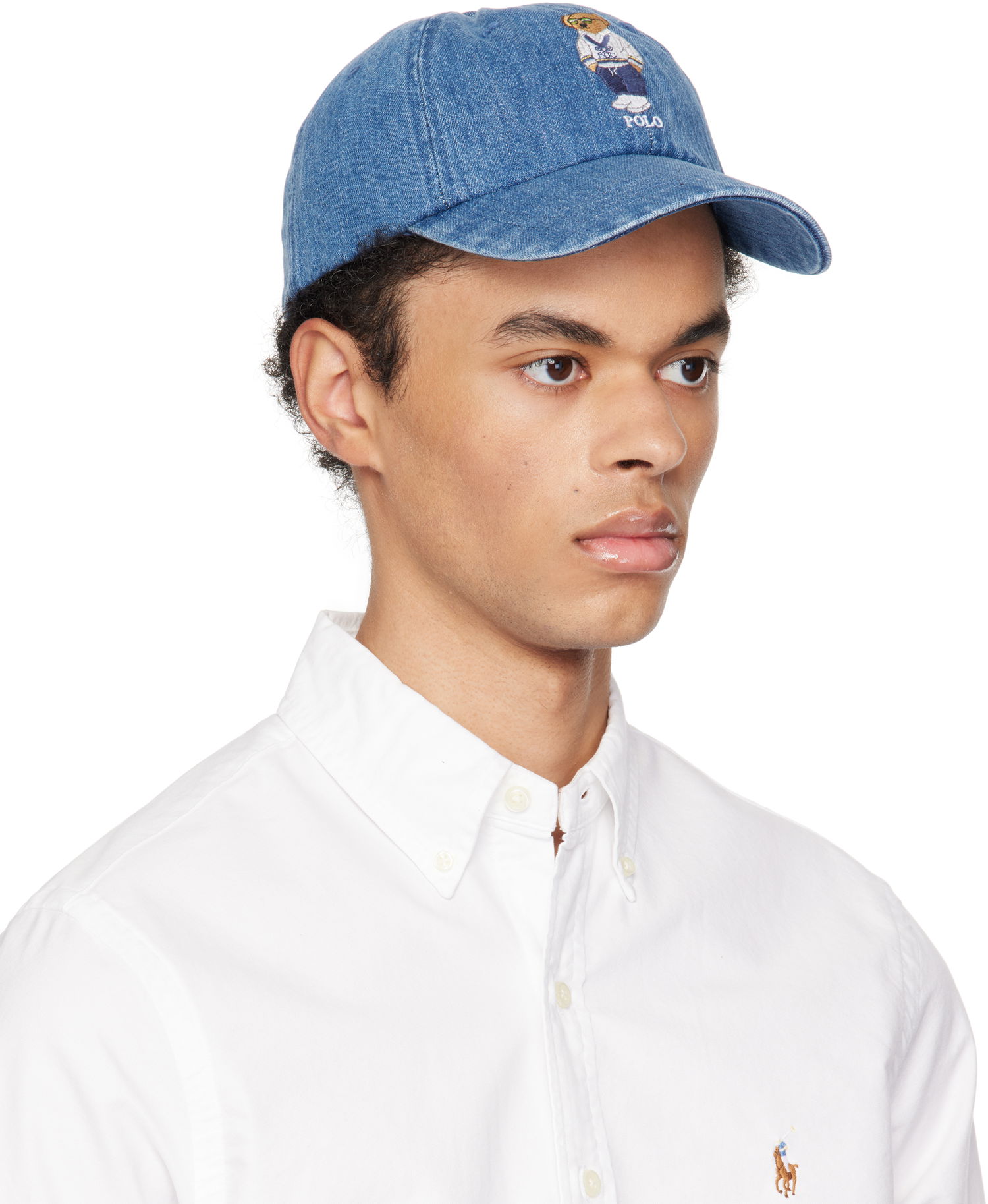 Kasket Polo by Ralph Lauren Ralph Lauren Embroidered Denim Cap Blå | 710969639001, 1
