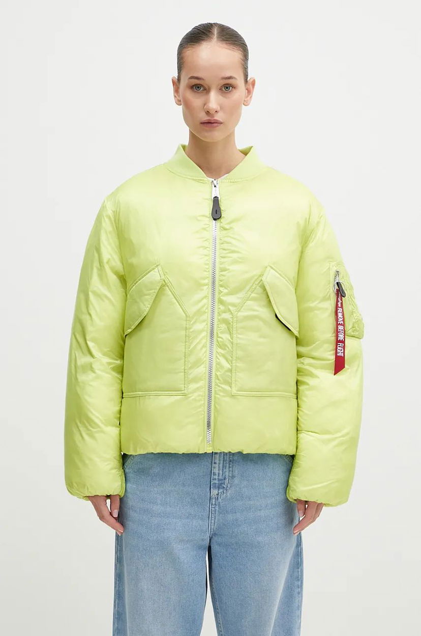 Bomberjakke Alpha Industries Oversized Bomber Jacket Grøn | 148004