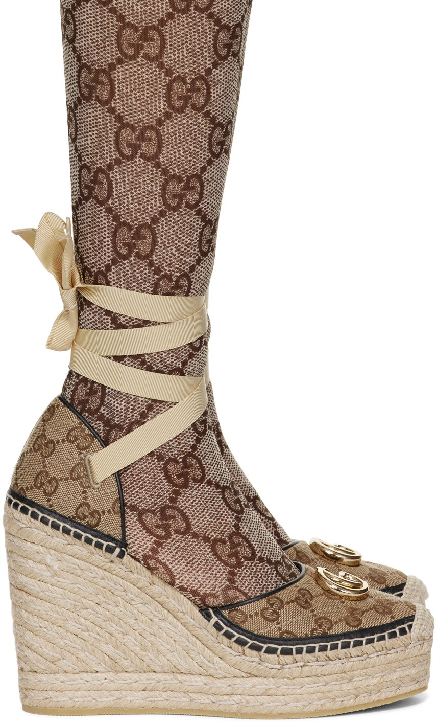 Sneakers og sko Gucci GG Espadrilles "Beige" Beige | 621240 HVK60, 0