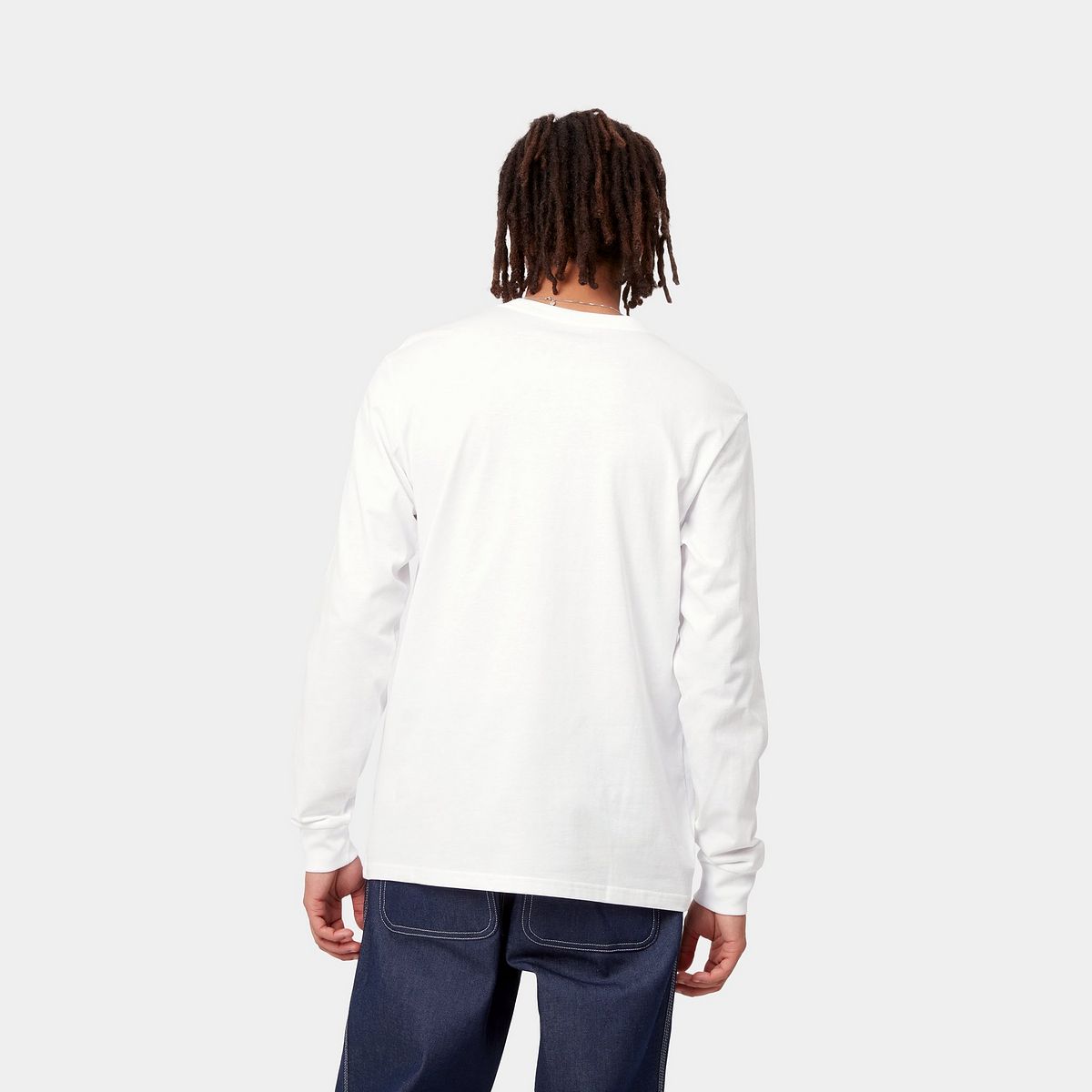 T-shirt Carhartt WIP L/S Pocket T-Shirt Hvid | I030437_02_XX, 1