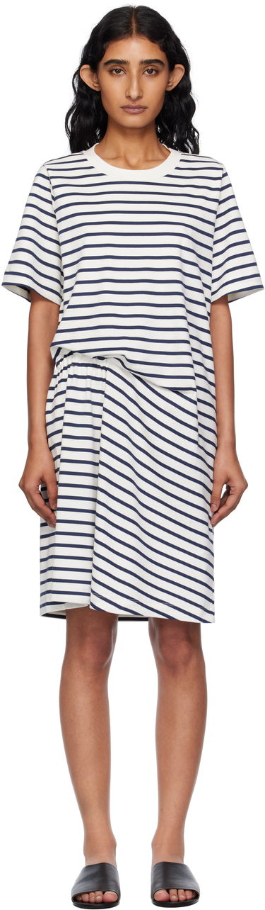 Kjole Max Mara Weekend Max Mara Pireo Striped Minidress Hvid | 2515621012600, 0