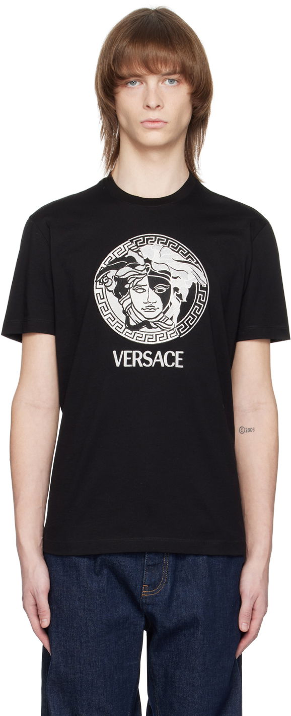 T-shirt Versace Medusa T-Shirt Sort | 1006984 1A04967