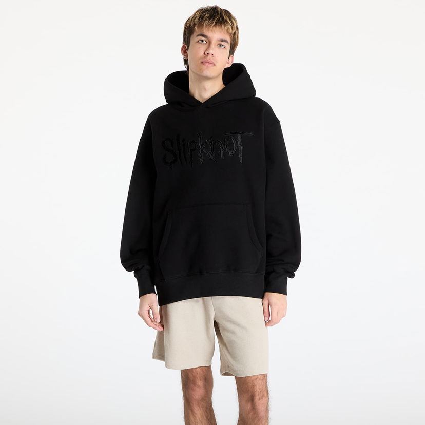 Sweatshirt Pleasures PLEASURES x Slipknot Debut Hoodie Sort | P25SK001 BLACK