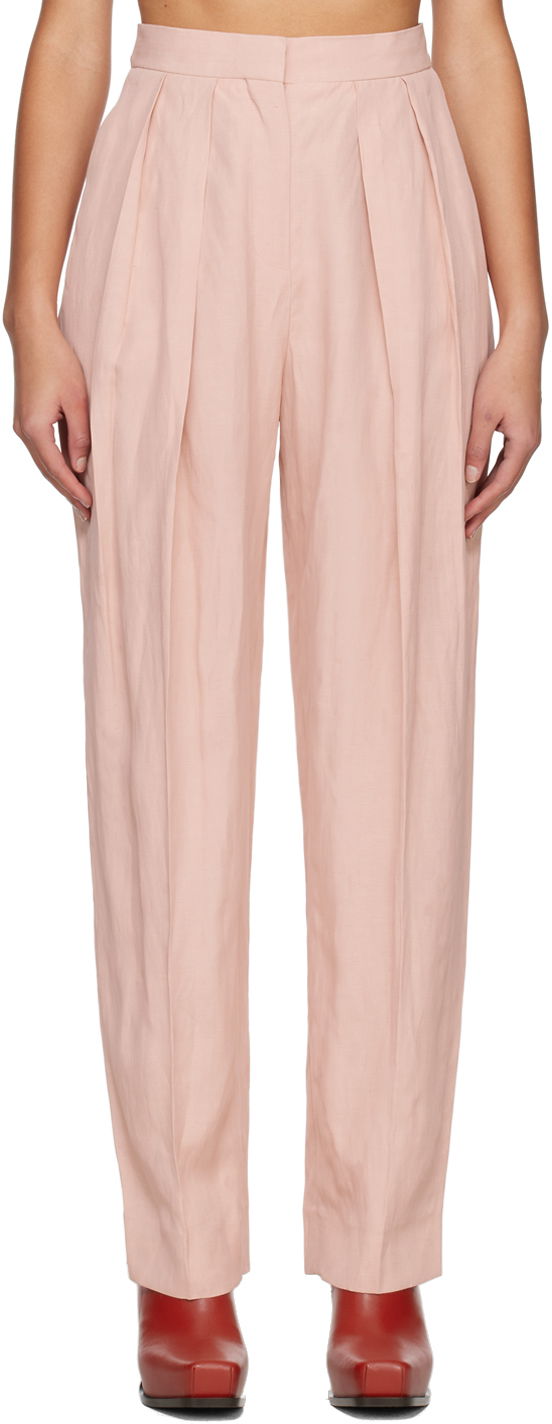 Bukser Stella McCartney Stella McCartney Pleated Trousers Lyserød | 6400643STA49