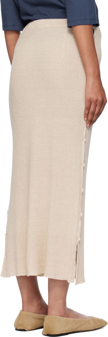 Nederdel Baserange Baserange Franca Midi Knit Skirt Beige | SSFR-LS-AU25, 2
